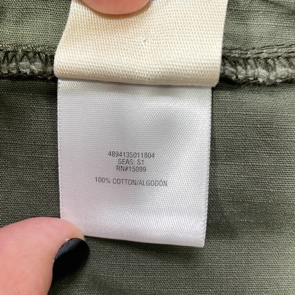 Inked & Faded Moto Vest Army Green Zip Size Small - Picture 13 of 13